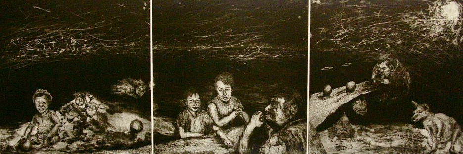 Etching, Dry-point and aquatint,  40 x 121 cm, edition of 18