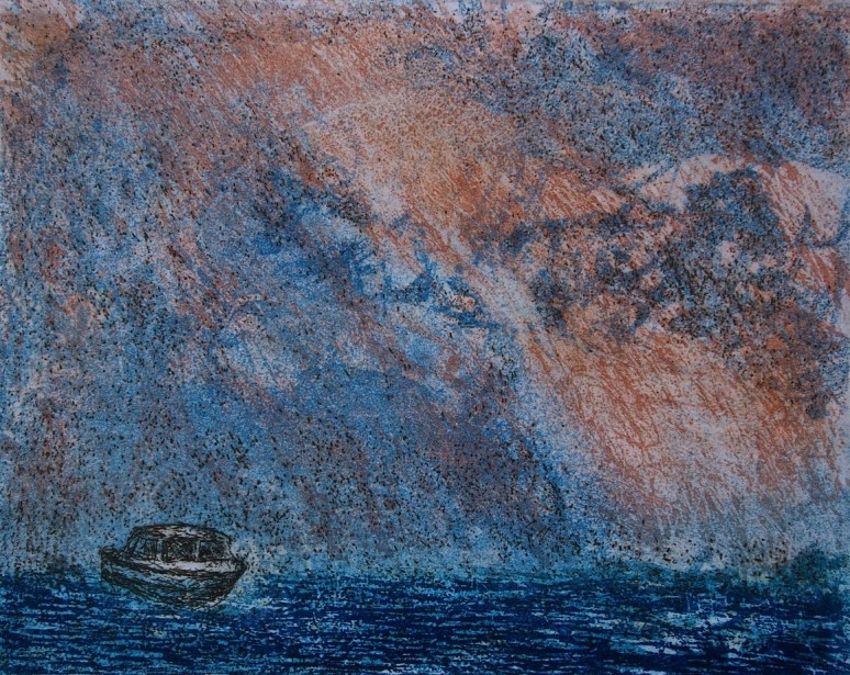 At Sea, etching and aquatint, 12 x 15 cm, edition of 55