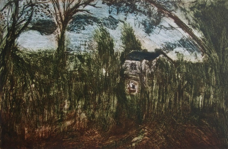 My Lovely Hidden House where My Studio is, May it Last Forever, aquatint, 33 x 50 cm, edition of 10