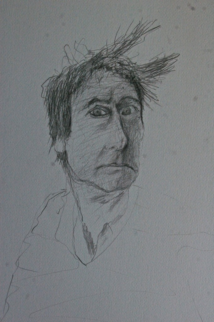 Mood 1, graphite on paper, 50 x 35 cm